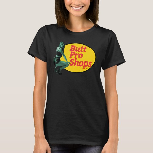Cute   Fishing Twerking Girl Butt Pro Shops T Shirt (Framsida)