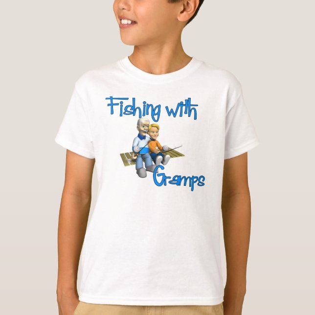 Cute Fishing with Gramps Tröja (Framsida)