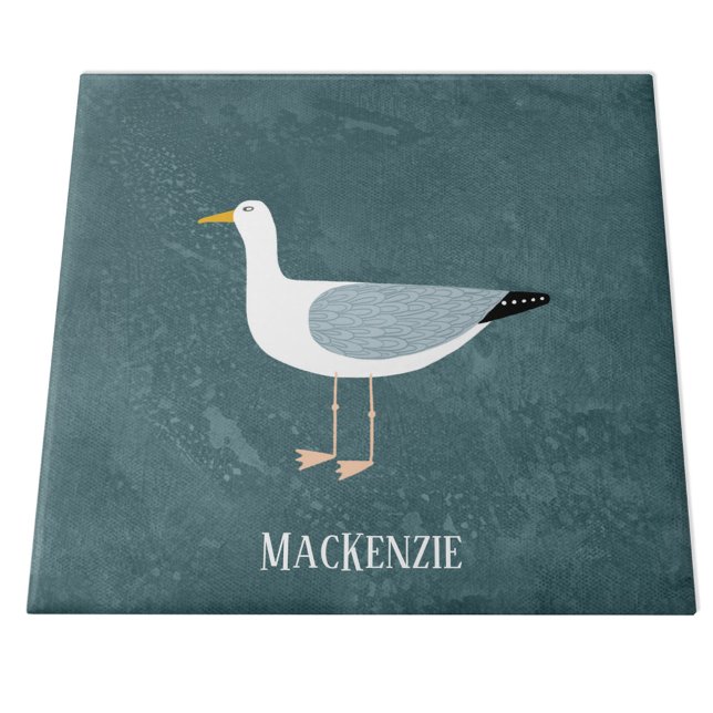 Cute Fiskmås Namn Kakelplatta (Fun seagull personalized ceramic tile)