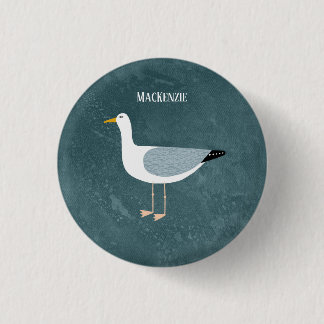 Cute Fiskmås Namn Knapp