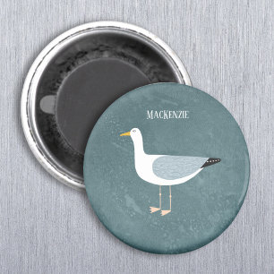 Cute Fiskmås Namn Magnet