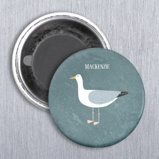 Cute Fiskmås Namn Magnet
