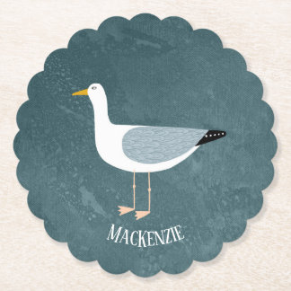 Cute Fiskmås Namn Underlägg Papper