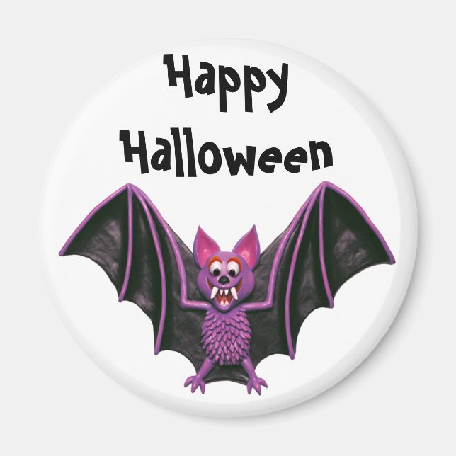 Cute Fladdermus Halloween fest Magnet (Framsidan)