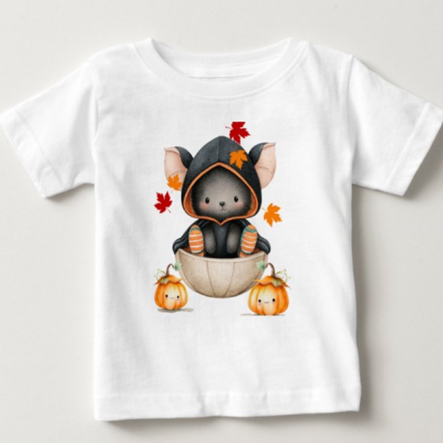 Cute Fladdermus i Bowl T Shirt (Skapare uppladdad)