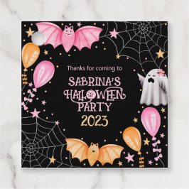 Cute Fladdermus och Spöken Pastel Halloween fest Gåvor Etiketter
