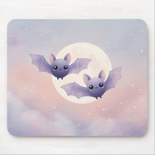 Cute Fladdermus som flyger på helmö - Mousepad Musmatta