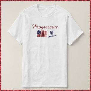 Cute Flagga Progressive AF Policy T-Shirt