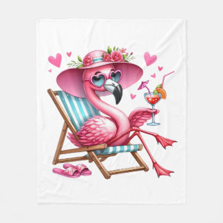Cute Flamingo Clipart Fleecefilt