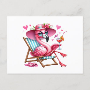 Cute Flamingo Clipart Vykort
