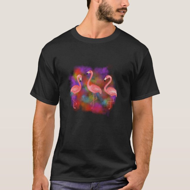 Cute Flamingo Flamingo Bird T Shirt (Framsida)