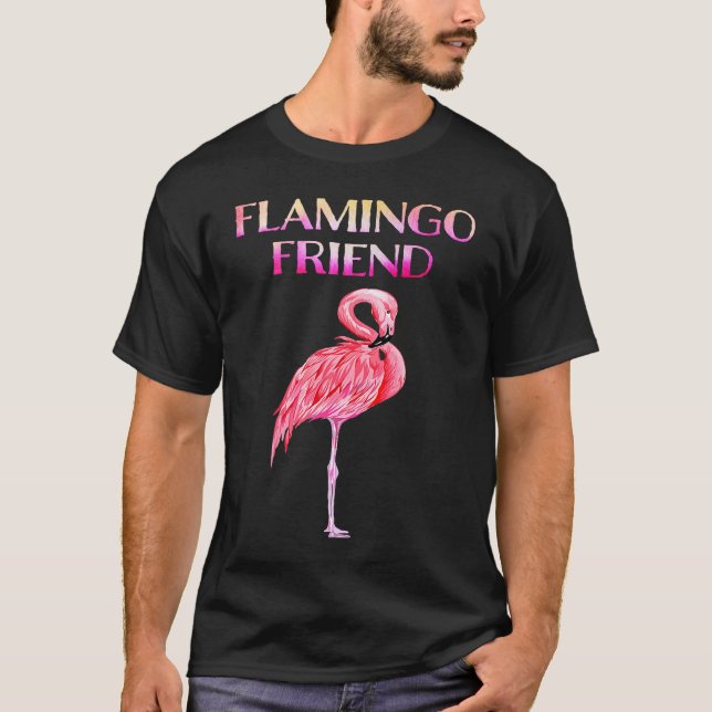 Cute Flamingo Friend Awesome Christmas  T T Shirt (Framsida)