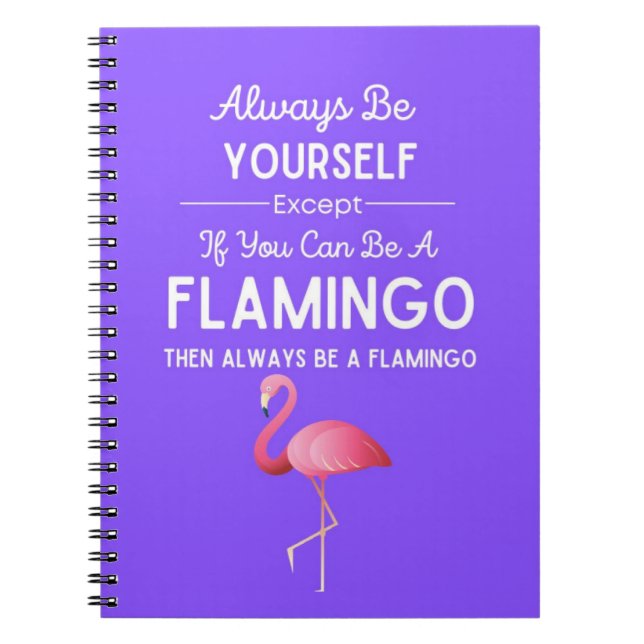 Cute Flamingo Gifts Bird Humor Humorous Funny Anteckningsbok (Framsidan)