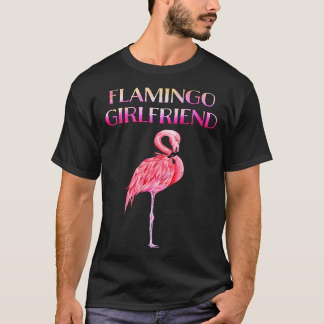 Cute Flamingo Girlfriend Awesome  Luxury  for men  T Shirt (Framsida)