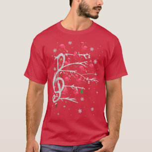 Cute Flamingo God jul Funny Music Älskare Xm T Shirt