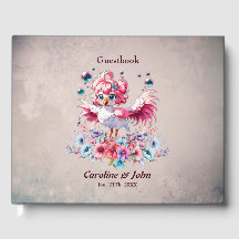 Cute flamingo i tecknad stil.