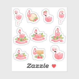 Cute Flamingo Stickers Klistermärken