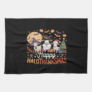 Cute Flamingo Thanksgiving: Jag är inte ett Turkie Kökshandduk