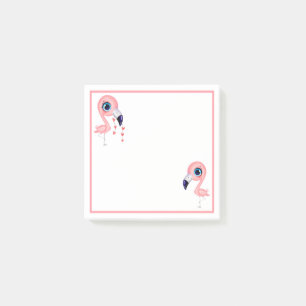 Cute Flamingos Post-it Block