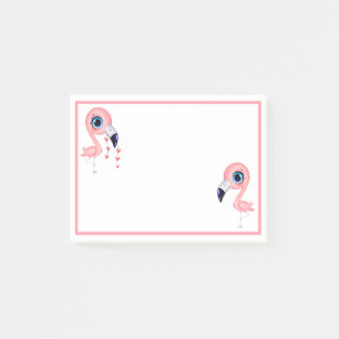 Cute Flamingos Post-it Block