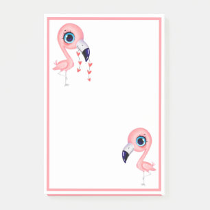 Cute Flamingos Post-it Block
