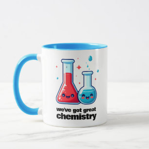 Cute Flask & Tube Vi har Har Underbar kemi Mugg