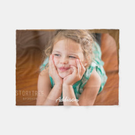 Cute Fleece Blanket med foto