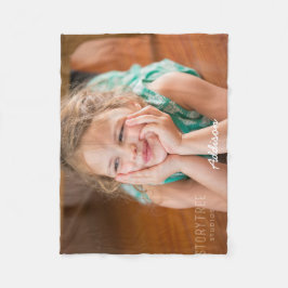 Cute Fleece Blanket med foto