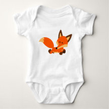 Cute Fleet Tecknad Fox Baby Bodykostym