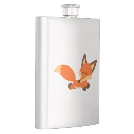 Cute Fleet Tecknad Fox Classic-kolv Fickplunta