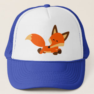 Cute Fleet Tecknad Fox Hat Truckerkeps