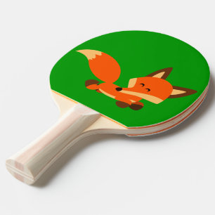 Cute Fleet Tecknad Fox Ping Pong Paddle Pingisracket