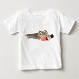 Cute Fleet Tecknad Varg Baby T-Shirt