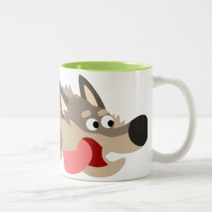 Cute Fleet Tecknad Varg Mugg