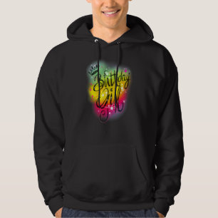Cute Flick kalas Birthday Airbrush Graffi Hoodie