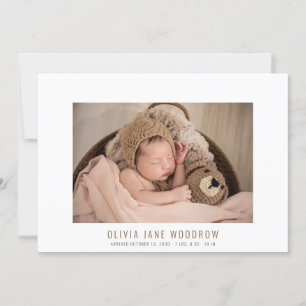 Cute Flicka 4 Photo Collage Birth Notice