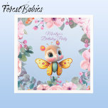 Cute Flicka Butterfly Rosa Blommigt Kid Birthday Pappersservett<br><div class="desc">Cute Adsible Flicka Butterfly Kid Födelsedagsfest Napkins med rosa blommigt gräns och himlar blå bakgrund är underbara för barn. Indulge i Fluttering Stollig magi - där dessa fjärilar blir party hjärtestjärnor. Välkomna till ett universum där oskuld tar flyget,  och varje ögonblick är infunderad med charmen från vår beundransvärda fjärilbild.</div>