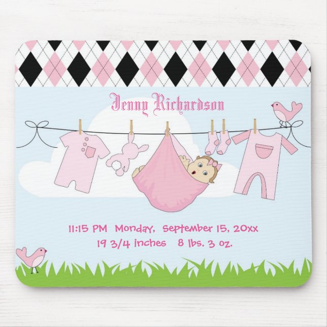 Cute Flicka Clothes Line Musmatta (Framsidan)