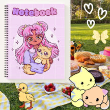 Cute-flicka med 🌸 😺 🥨 ✨