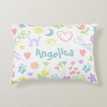 Cute Flicka Nursery accent Pillow 16 x 12 tum