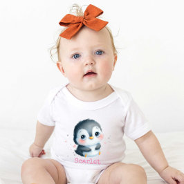 Cute Flicka Penguin julfödelsedag T Shirt