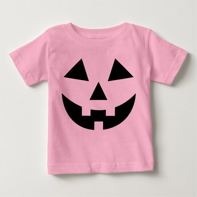 Cute Flicka Rosa Pumpkin Halloween Costume T Shirt (Framsida)