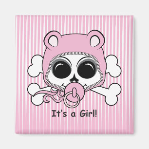 Cute Flicka Skull Magnet