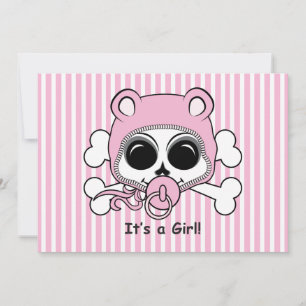 Cute Flicka Skull Meddelande