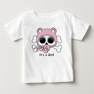 Cute Flicka Skull Tee Shirt