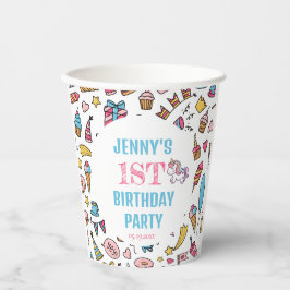 Cute Flicka Unicorn, oavsett ålder, Födelsedagsfes