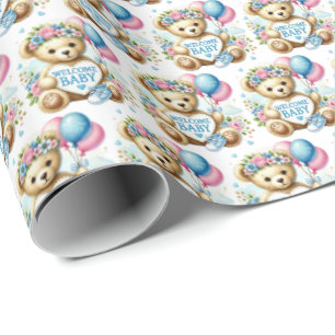 Cute flicka Välkommen baby Presentpapper
