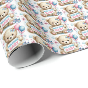 Cute flicka Välkommen baby Presentpapper