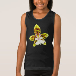 Cute flickaktigt-blommor, orchid-barn t-shirt