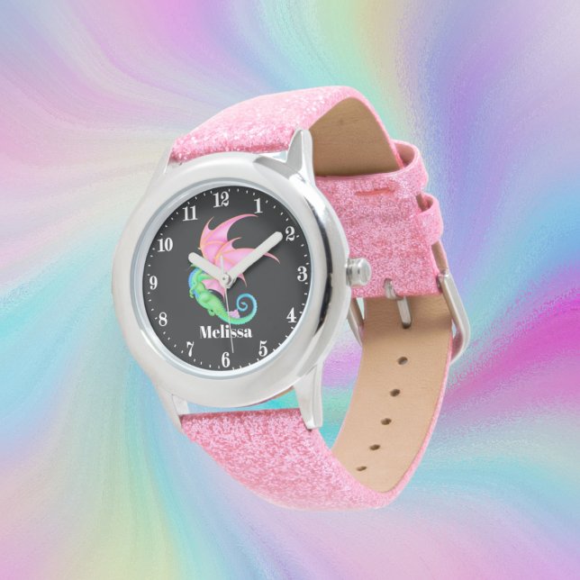 Cute-flickor drar till namn armbandsur (Skapare uppladdad)